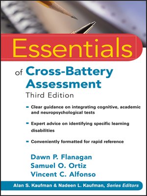 cover image of Essentials of Cross-Battery Assessment